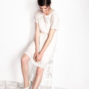 Madewell eyelet wildfield dress